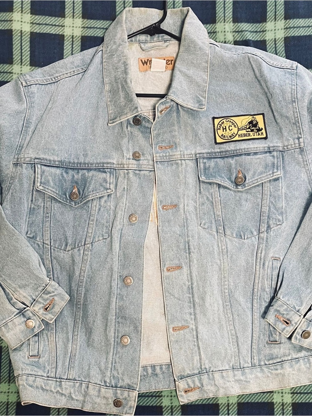 Wrangler Light Blue Denim Jacket with stitched Patch